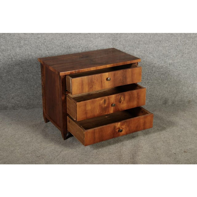 Wood Small Model Biedermeier Chest of Drawers, 1820s For Sale - Image 7 of 18