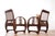 Set of Vintage French Art Deco Wooden Armchairs, 1930s For Sale - Image 15 of 18