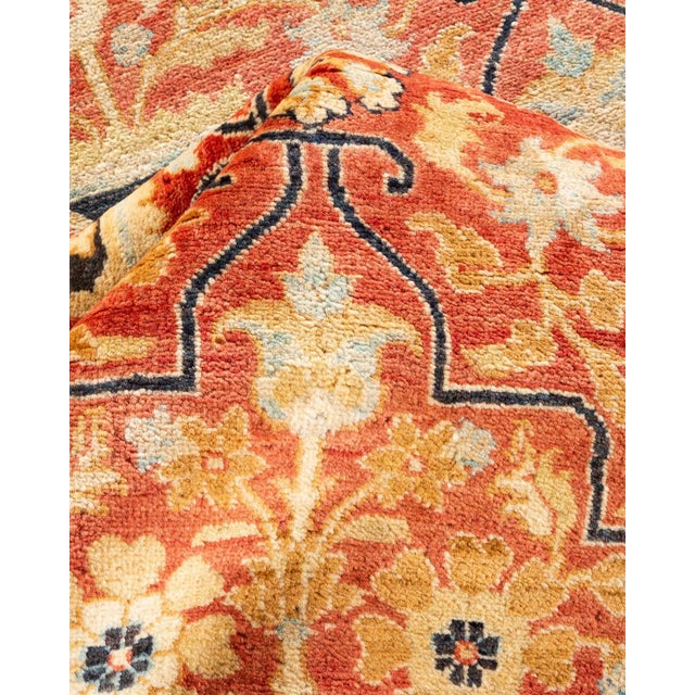 Textile Mogul, One-of-a-Kind Hand-Knotted Area Rug in Orange, 9' 2" x 12' 0" For Sale - Image 7 of 8