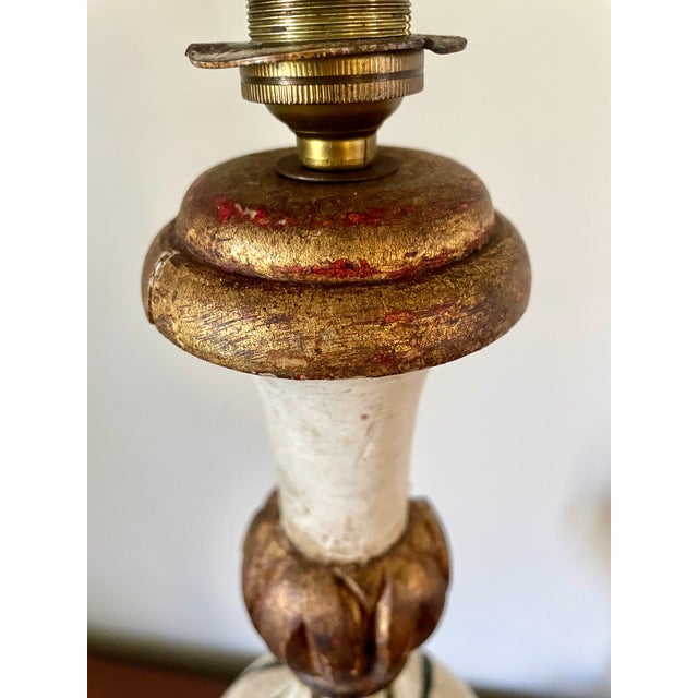 Vintage Spanish Wooden Lamp, 1960 For Sale - Image 6 of 10