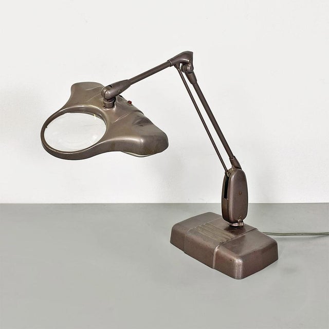 American M270 Adjustable Lamp with Magnifying Glass from Dazor Floating Fixture, 1960s For Sale - Image 16 of 16