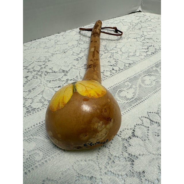 Handcrafted Vintage Gourd Ladle Decorative Spoon For Sale - Image 9 of 10