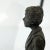 Gray Vintage Zinc Statue of a Flemish Lady Who is Window Shopping at UNIC Supermarket For Sale - Image 8 of 11