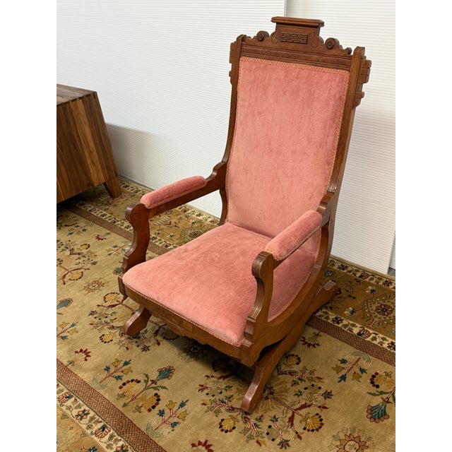 Victorian Platform Rocking Chairs, Vintage For Sale - Image 12 of 12