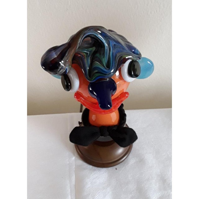 Vintage Sculptural Table Lamp in Colored Glass from Joska Crystal, 1980s, in Very Good conditions. Designed 1980 to 1989...