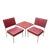 Chairs and Coffee Table by Anonima Castles from Castelli / Anonima Castelli, Italy, 1950s, Set of 3 For Sale