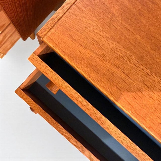 Vintage Oak Bedside Tables from Ikea, 1970s, Set of 2 For Sale - Image 6 of 9