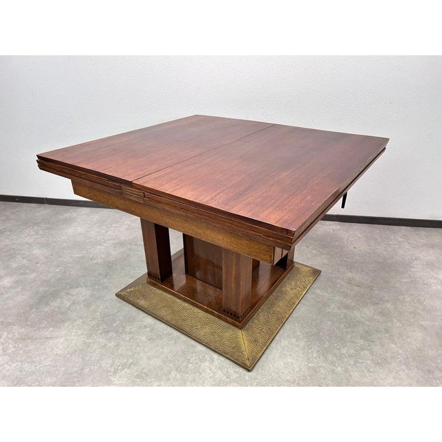 Large dining room table for 16 people attr. to Joseph Maria Olbrich in very nice original condition renovated in the past....