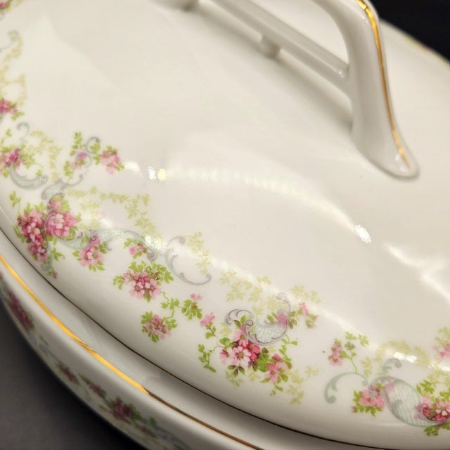 Art Nouveau Porcelain Soup Tureen from Pirkenhammer, 1890s For Sale - Image 3 of 8