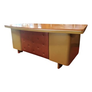Executive Desk in Lacquered and Laminated Metal from Anonima Castelli, 1950s For Sale