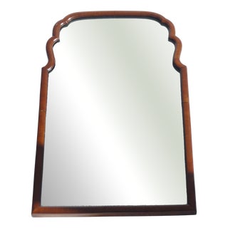 Antique Scalloped Lacquered Mirror For Sale