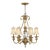 Late 20th Century Brass and Glass Pineapple Chandelier by Hinkley For Sale