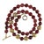 Garnet With Goldy Accents Necklace For Sale