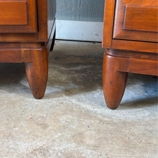 Mid 20th Century Modern 2 Tier Nightstands by Willett For Sale - Image 10 of 18