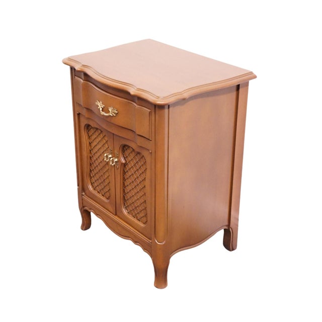 LINK TAYLOR Solid Hard Rock Maple Country French Provincial 22" Cabinet Nightstand 27.25" High 22" Wide 16.25" Deep We...