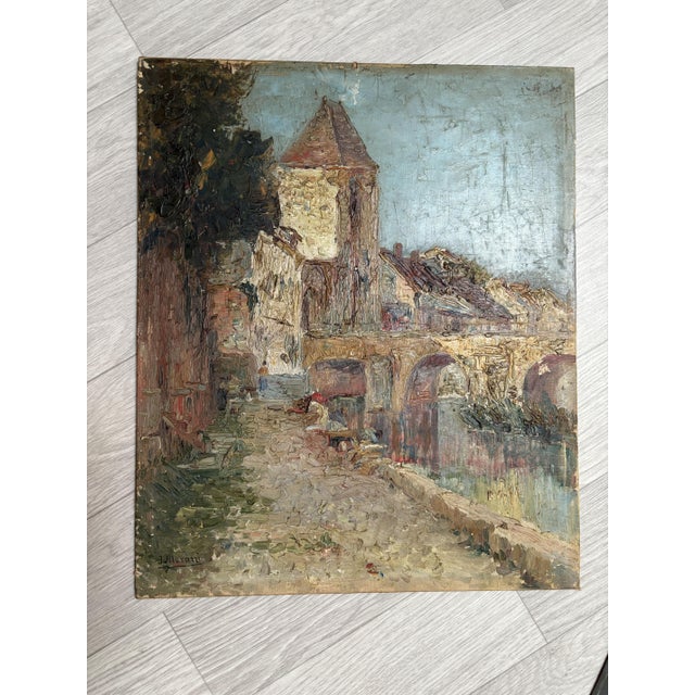 1920s Carranza, Landscape with Garden & Flowers, 1920s-1940s, Oil Painting For Sale - Image 5 of 5