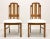 Brutalist Broyhill Premier Mid 20th Century Oak Brutalist Style Dining Side Chairs - Pair B For Sale - Image 3 of 10