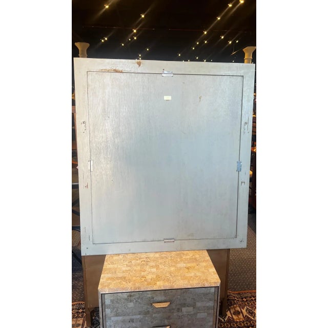 Maitland - Smith 1970s Maitland-Smith Large Tessellated Stone Mirror For Sale - Image 4 of 9