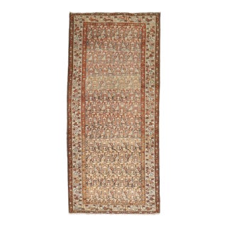 Brown Malayer Paisley Gallery Runner rug no. j5193 For Sale