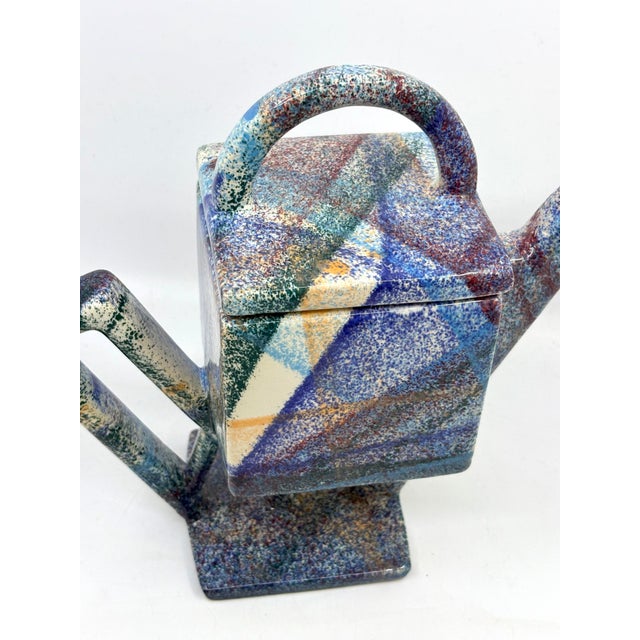 1990s 1990s Postmodern Multi Color Tea Pot by Charles Nalle For Sale - Image 5 of 11