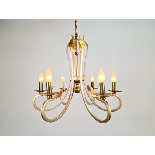 Chandelier from Solari SRL Florence, Italy, 1980s For Sale - Image 9 of 18