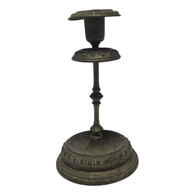 Austro-Hungarian Empire Biedermeier Silver Candleholder, 1890s For Sale