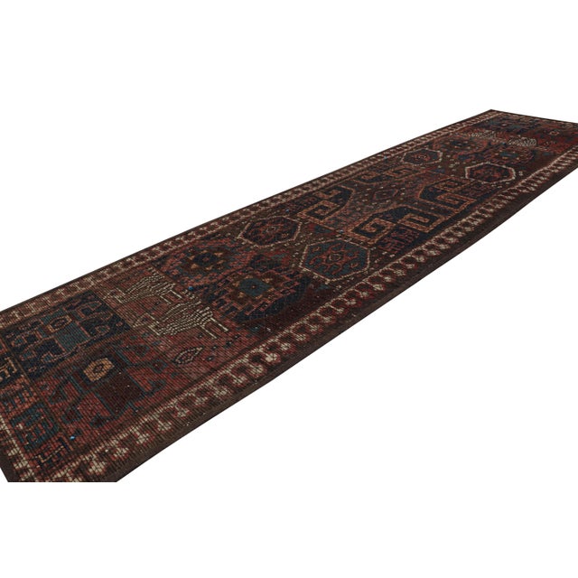 Rug & Kilim Antique Uzbek Extra-Long Runner Rug With Rare Reed Construction - Rug & Kilim For Sale - Image 4 of 8