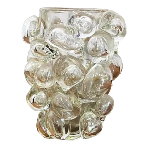 Transparent Murano Glass Vase by Simoeng