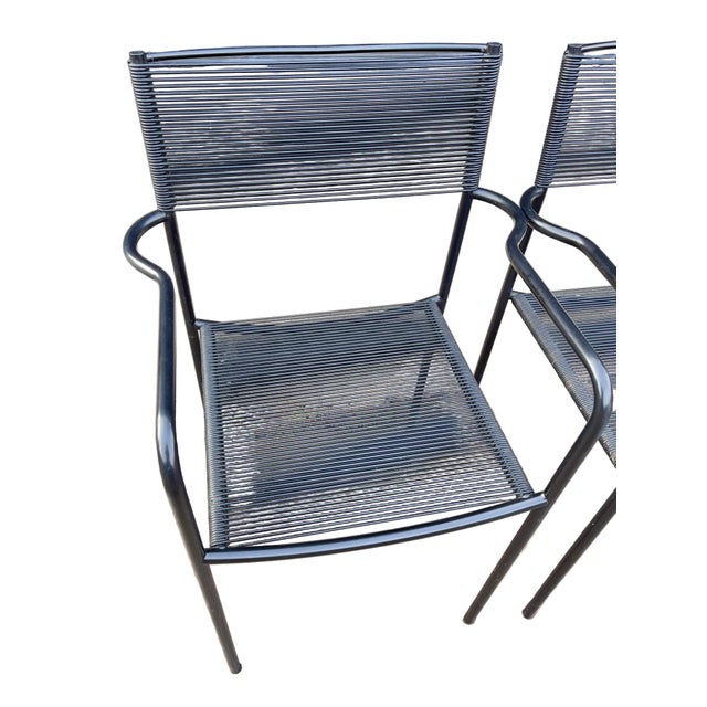 Vintage Italian Spaghetti Strap Armchairs Modèle 131 Attributed to Giandomenico Belotti for Alias, Set of 4 For Sale In New York - Image 6 of 15