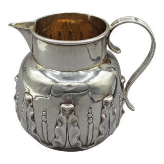 1888 Sterling Silver Milk Jug Retailed by Mappin Bros For Sale