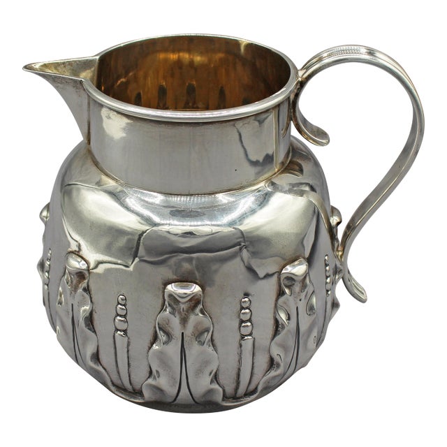 1888 Sterling Silver Milk Jug Retailed by Mappin Bros For Sale