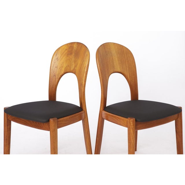 Niels Koefoed Vintage Danish Dining Chairs by Niels Koefoed for Koefoeds Hornslet, 1970s, Set of 6 For Sale - Image 4 of 7