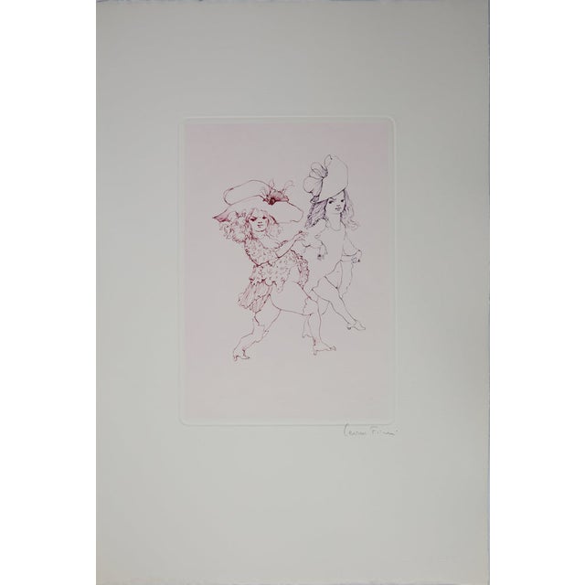 Léonor Fini, Young Girls Out for a Walk, Engraving For Sale