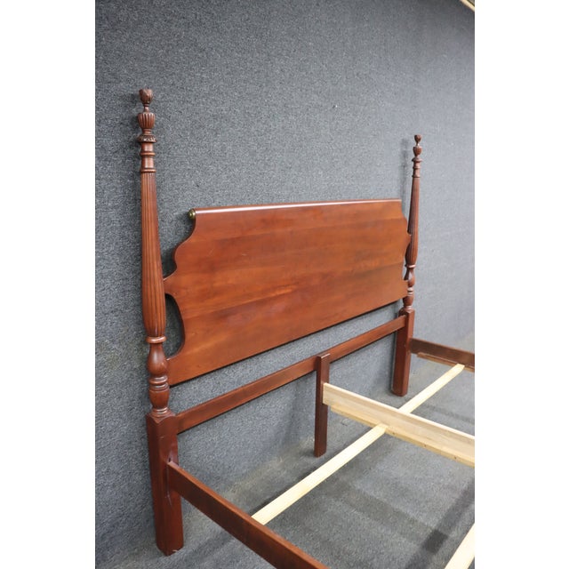 Late 20th Century Durham Cherry King Poster Bed For Sale - Image 5 of 10