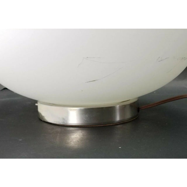 Glass Vintage 3 Light Laurel Lamp Co. Large Frosted Glass Teardrop Style Mid-Century Modern Table Lamp For Sale - Image 7 of 12