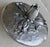 Metal Circa 1930 Whimsical Hand Forged Rose & Ribbon Aluminum Trinket Box For Sale - Image 7 of 18