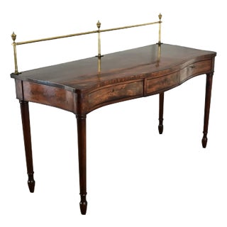 English Regency 19th Century Solid Mahogany Server For Sale