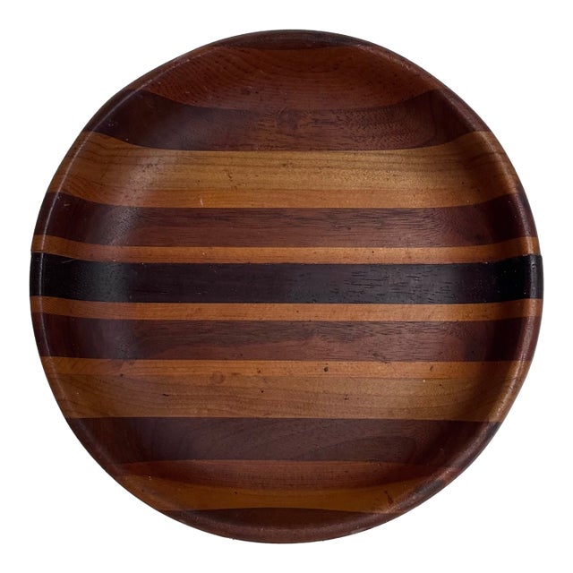 Handmade Segmented Wood Bowl For Sale