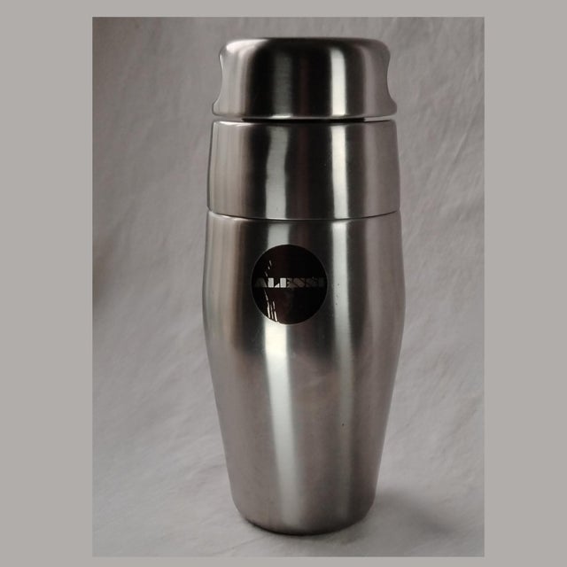 Stainless Steel Cocktail Shaker by Luigi Massoni and Carlo Mazzeri for Alessi, 1970s For Sale - Image 7 of 7