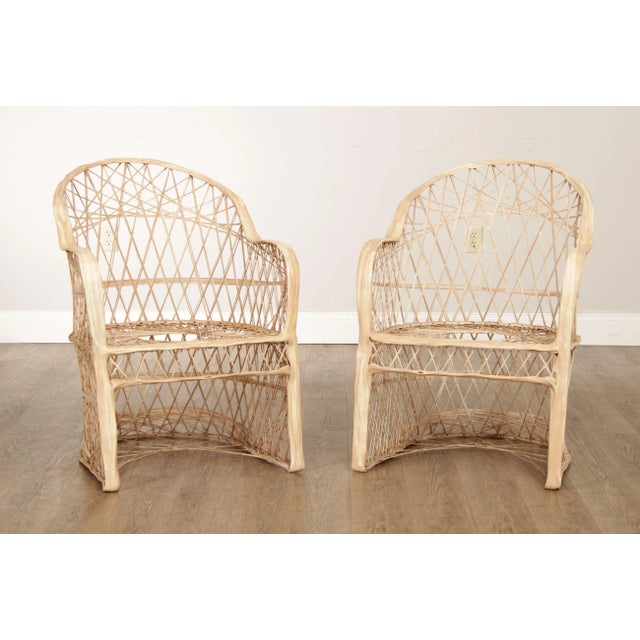 Mid-Century Modern Russell Woodard Mid Century Modern Spun Fiberglass Armchairs - A Pair For Sale - Image 3 of 13