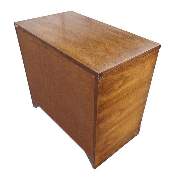 Mid-Century Modern Late 20th Century Lane Walnut and Burl Cabinet For Sale - Image 3 of 6