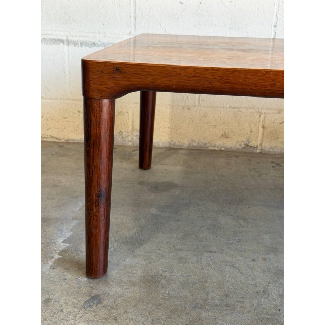 Large Vintage Danish Rosewood Coffee Table – Mid Century Modern Scandinavian Rectangular Cocktail Table For Sale - Image 4 of 10