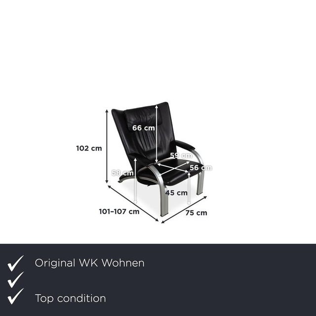 Here you get a true design classic from WK Wohnen, distinguished by its striking lines and the combination of black...