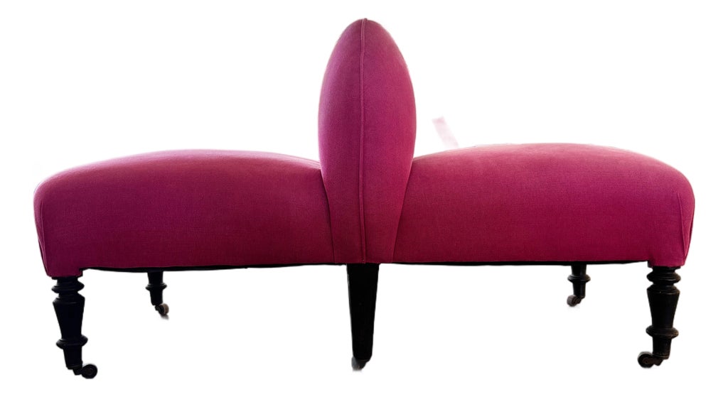 19th Century French Napoleon III Boudeuse / Dos-À-Dos Conversation Bench