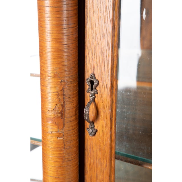 Late 19th Century Late 19th Century Horner Tiger Maple Cabinet For Sale - Image 5 of 13
