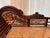 Brown 1980s Settee With Noah's Ark Hand-Carved Theme For Sale - Image 8 of 9