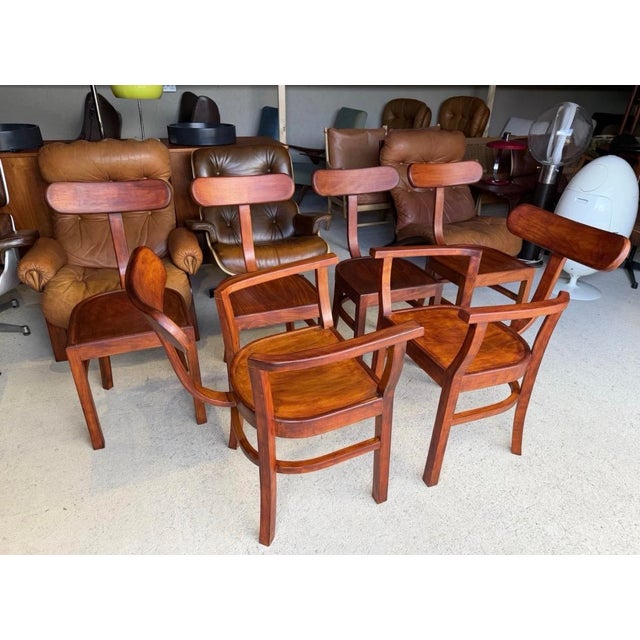 Vintage Art Deco Chairs by Lajos Kozma, 1930s, Set of 6 For Sale - Image 11 of 18