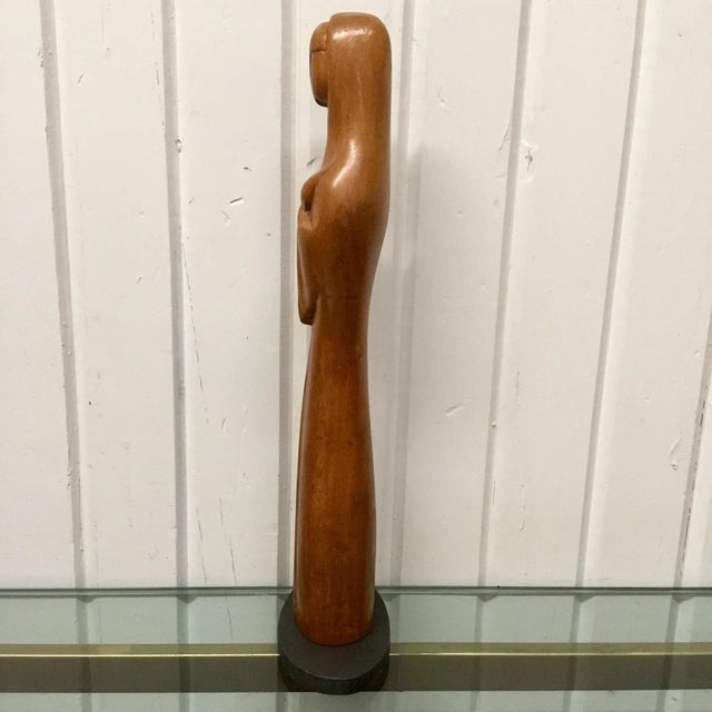 Art Deco Hagenauer Style Art Deco Figurative Wooden Carving For Sale - Image 3 of 8