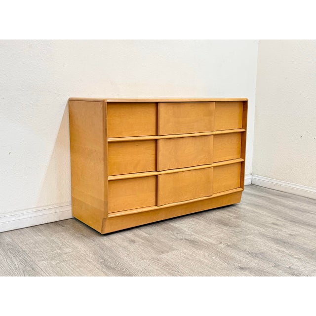 Tan Heywood Wakefield Chest of Drawers For Sale - Image 8 of 12