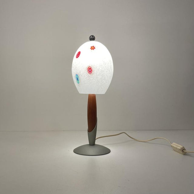 Murano Table Lamp with Murine, 1990s For Sale - Image 10 of 11